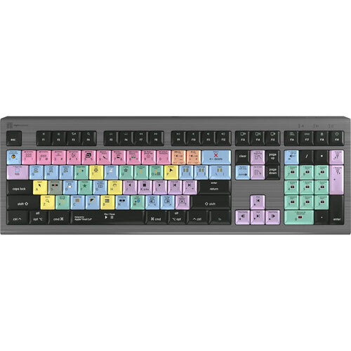Logickeyboard ASTRA 2 Teclado Retroiluminado para Apple Final Cut Pro X 108 Teclas USB Tipo A