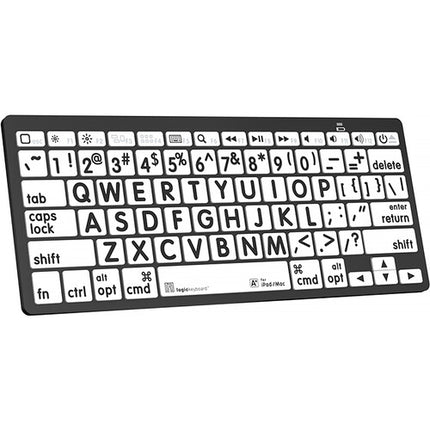 Logickeyboard Mini Teclado Bluetooth Impresión Grande 32.8' Compatible Apple