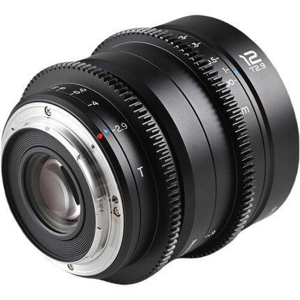 Venus Optics Laowa 12mm T2.9 Lite Zero-D Lente Cine Full Frame y VV