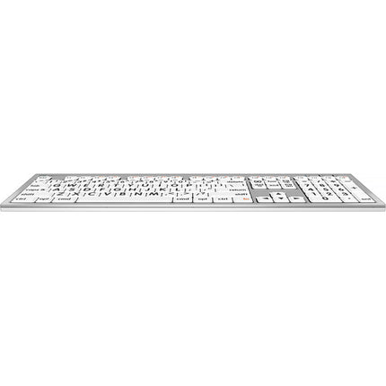 Logickeyboard Large Print ALBA Mac Pro Teclado Americano Inglés Blanco y Negro
