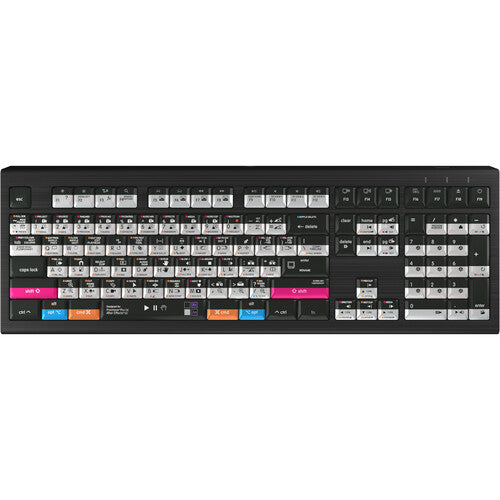 Logickeyboard ASTRA 2 teclado retroiluminado Mac 108 teclas USB con atajos para Premiere Pro