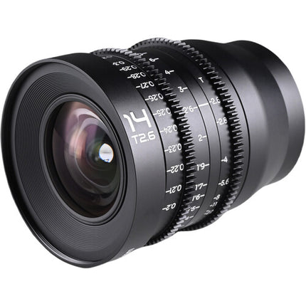 Venus Optics Laowa 14mm T2.6 Zero-D Lente Cine formato Full Frame 117.8° FOV estuche rigido
