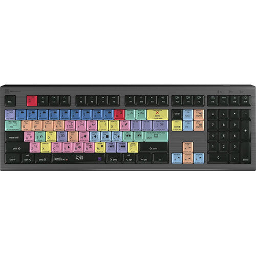 Logickeyboard ASTRA 2 Teclado Retroiluminado Adobe Premiere Pro CC 104 Teclas Mac USB-A