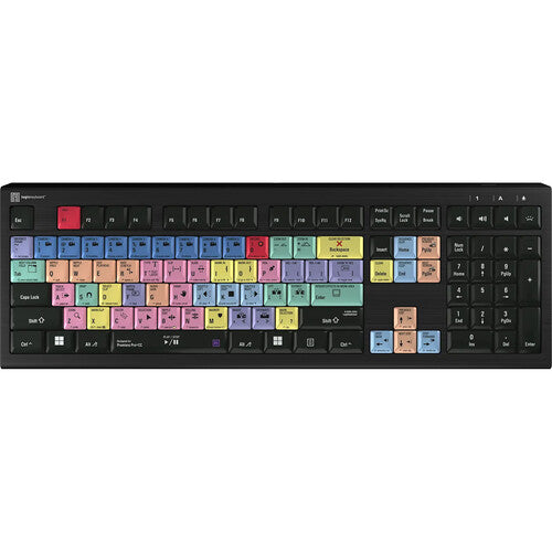Logickeyboard ASTRA 2 Teclado Retroiluminado para Adobe Premiere Pro CC 104 Teclas USB 3.0