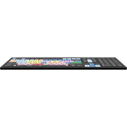 Logickeyboard Nero Slimline Teclado para Avid Media Composer con 2 Puertos USB y Teclas Codificadas