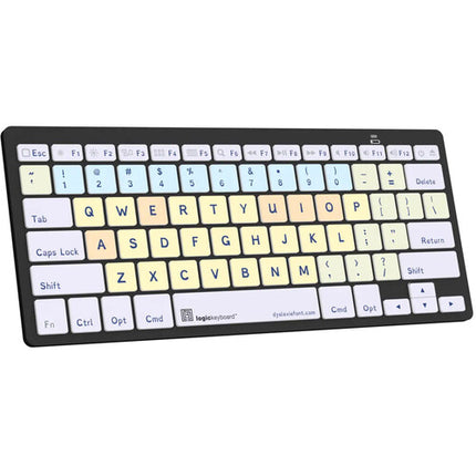 Logickeyboard Dyslexie Teclado Mini Bluetooth para Mac US English tipografía ampliada