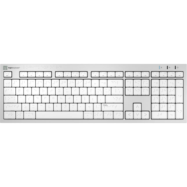 Logickeyboard Braille ALBA Teclado Braille con 2 Puertos USB Compatible Mac