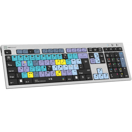 Logickeyboard Slimline Teclado para DaVinci Resolve 108 Teclas USB-A 2.0