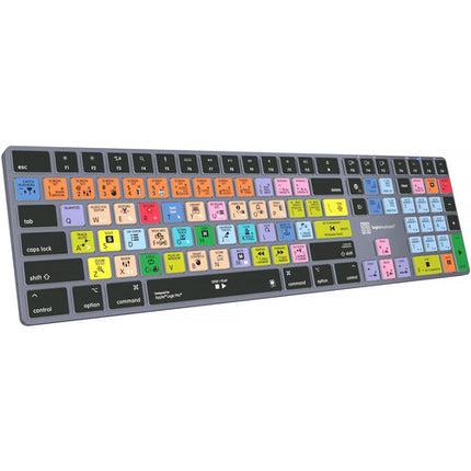 Logickeyboard TITAN teclado inalámbrico Apple Logic Pro X con 50 atajos y batería recargable