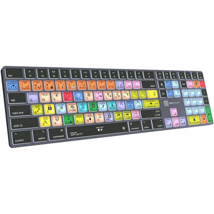 Logickeyboard TITAN teclado inalámbrico Apple Logic Pro X con 50 atajos y batería recargable