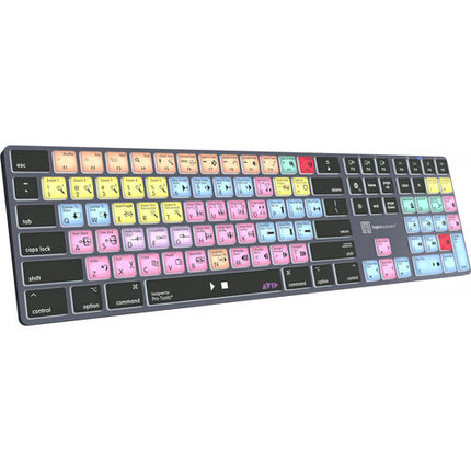 Logickeyboard TITAN Teclado inalámbrico para Avid Pro Tools Mac Bluetooth USB-C backlit
