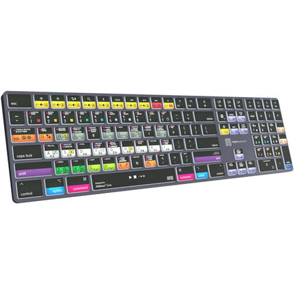 Logickeyboard TITAN Ableton Live Teclado inalámbrico para Mac Bluetooth USB-C Retroiluminado