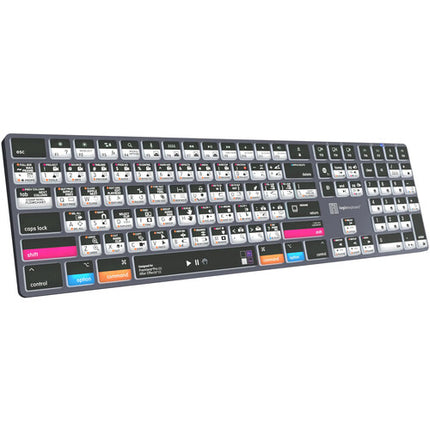 Logickeyboard TITAN Teclado Inalámbrico para Adobe con 220 Atajos y Batería Recargable