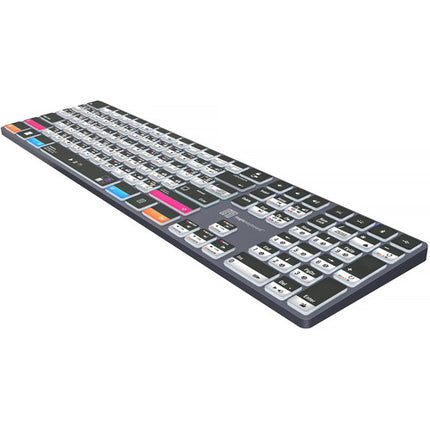 Logickeyboard Adobe Premiere Pro & After Effects TITAN Teclado Inalámbrico Retroiluminado US English para Windows USB-C Bluetooth 108 Teclas