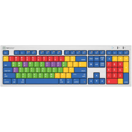 Logickeyboard ALBA Teclado Educativo para Niños macOS 108 Teclas USB-A
