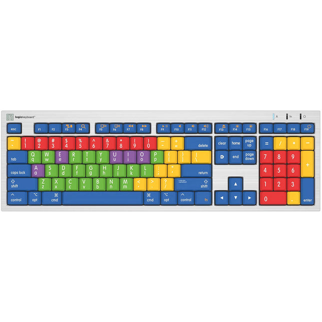 Logickeyboard ALBA Teclado Educativo para Niños macOS 108 Teclas USB-A