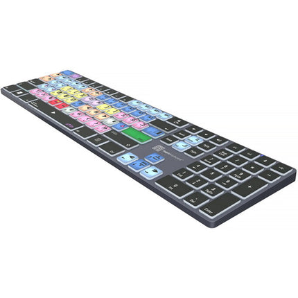 Logickeyboard Avid Media Composer TITAN Teclado inalámbrico retroiluminado 108 teclas batería recargable Bluetooth 30' compatible Windows