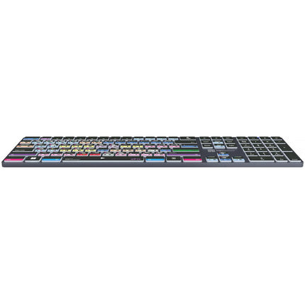 Logickeyboard Avid Media Composer Pro TITAN Teclado inalámbrico retroiluminado 108 teclas batería recargable Bluetooth 30 pies Windows