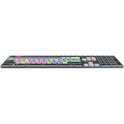 Logickeyboard Adobe Premiere Pro CC TITAN teclado inalámbrico retroiluminado 108 teclas batería recargable Bluetooth 30 ft