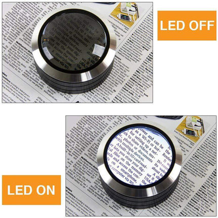 Satechi ReadMate Lupa de Mesa LED 5x con Iluminación y Baterías CR2016