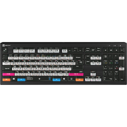 Logickeyboard Adobe Photographer ASTRA 2 Teclado retroiluminado USB 3.0 con teclas coloreadas