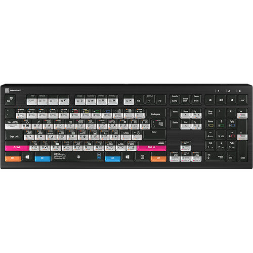 Logickeyboard Adobe Photographer ASTRA 2 Teclado retroiluminado USB 3.0 con teclas coloreadas