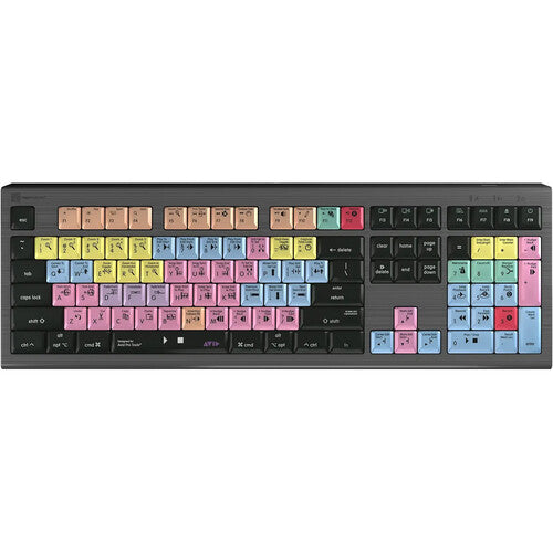 Logickeyboard ASTRA 2 Teclado Retroiluminado para Pro Tools Mac US 104 Teclas USB