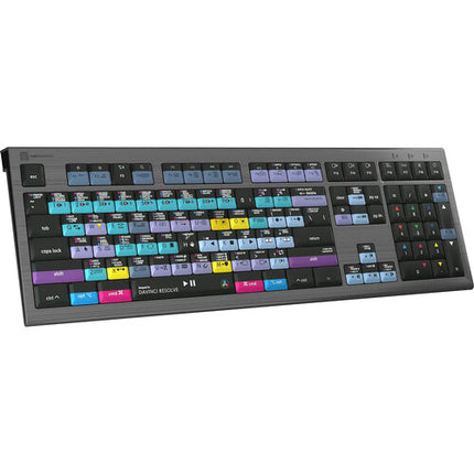 Logickeyboard ASTRA 2 Teclado Retroiluminado para DaVinci Resolve Mac US 108 Teclas y Puerto USB 3.0