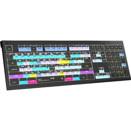Logickeyboard ASTRA 2 Teclado Retroiluminado para DaVinci Resolve Mac US 108 Teclas y Puerto USB 3.0