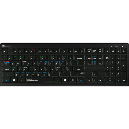 Logickeyboard ASTRA 2 Teclado atajos Windows con USB y teclas codificadas