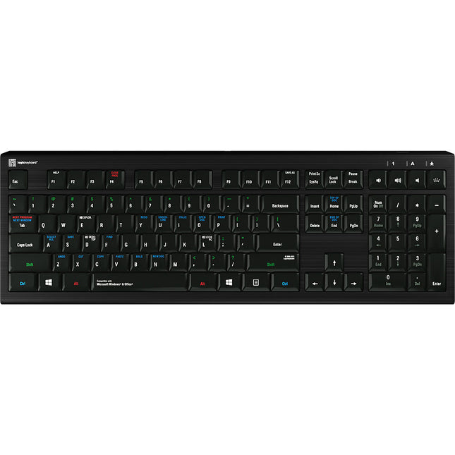 Logickeyboard ASTRA 2 Teclado atajos Windows con USB y teclas codificadas