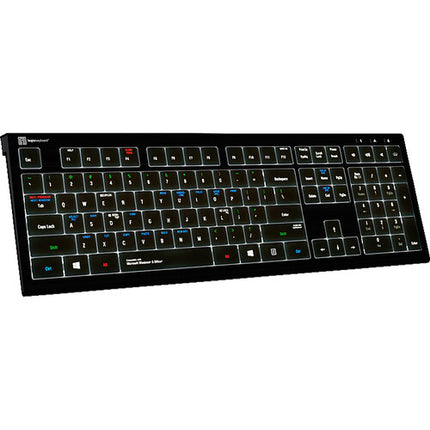 Logickeyboard ASTRA 2 Teclado atajos Windows con USB y teclas codificadas