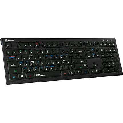 Logickeyboard ASTRA 2 Teclado atajos Windows con USB y teclas codificadas