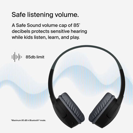 Auriculares inalámbricos Belkin SoundForm Mini para niños con micrófono y batería de 30 horas