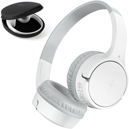 Auriculares Wireless On-Ear Belkin SoundForm Mini Gen 2 Blancos para Niños con 30h Batería y Micrófono