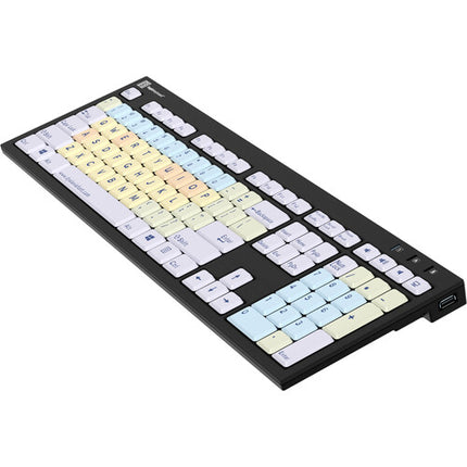 Logickeyboard Dyslexie Teclado para Dislexia con Fuente Especial 2 USB 2.0 Puertos y LogicLight Gratis
