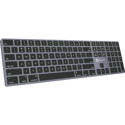 Logickeyboard TITAN teclado inalámbrico retroiluminado para Mac Bluetooth USB-C batería 300 horas