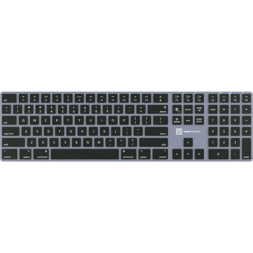 Logickeyboard TITAN teclado inalámbrico retroiluminado para Mac Bluetooth USB-C batería 300 horas