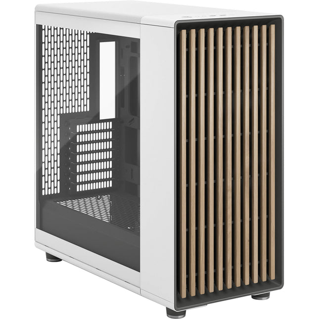 Fractal Design North XL RC Caja Full Tower Blanco con Panel de Vidrio Templado 3 Ventiladores 140mm Soporte ATX y Mini-ITX