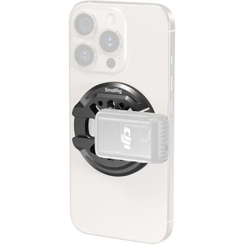 SmallRig Placa de Montaje para Teléfonos Magsafe Con Tres Roscas 1/4"-20 y Dos Zapatas Frías