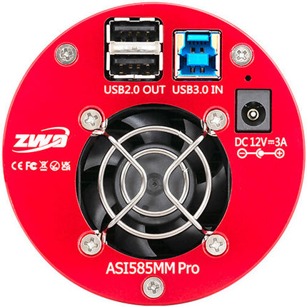 ZWO ASI585MM-P Cámara Astronómica Monocromo Refrigerada 8.3MP 47fps USB 3.0