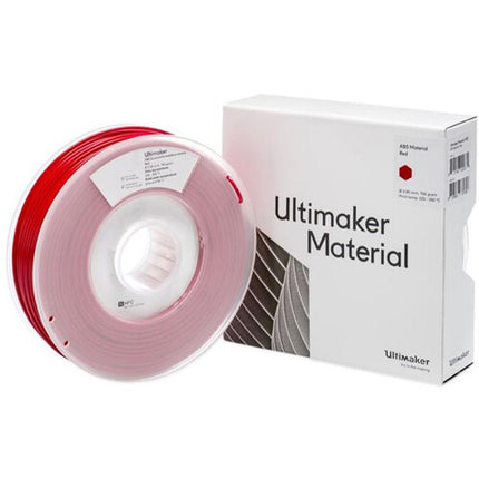 UltiMaker Filamento ABS Rojo 2.8mm 0.75kg Resistente y Durable