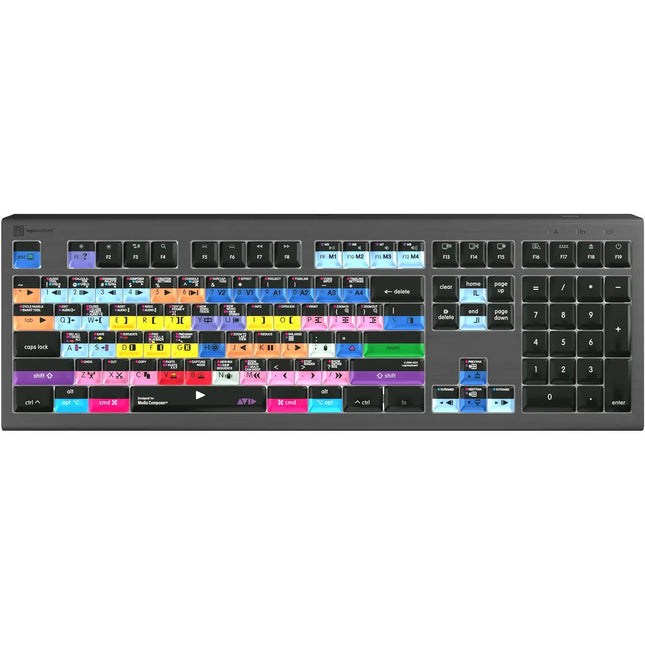 Logickeyboard ASTRA 2 PRO Teclado Retroiluminado para Avid con 108 Teclas y 135 Atajos
