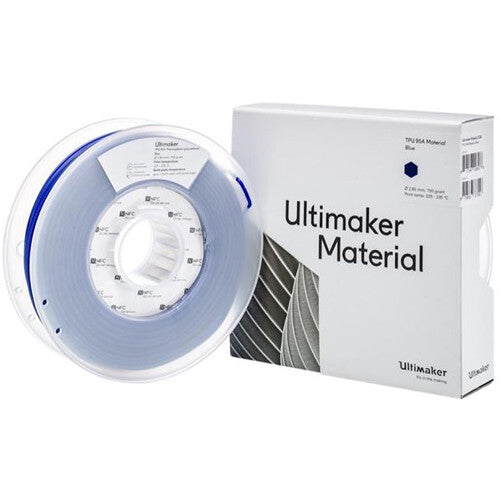 UltiMaker Filamento TPU 95A 2.90mm 750g Azul Resistente Químico