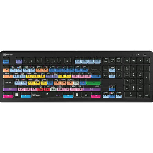 Logickeyboard ASTRA 2 PRO Teclado Retroiluminado 108 Teclas 5 Niveles para Avid Media Composer Windows