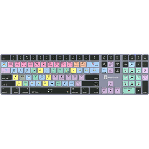Logickeyboard TITAN Teclado Inalámbrico Apple Final Cut Pro X Bluetooth USB-C