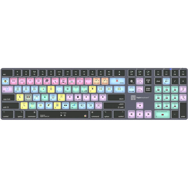 Logickeyboard TITAN Teclado Inalámbrico Apple Final Cut Pro X Bluetooth USB-C