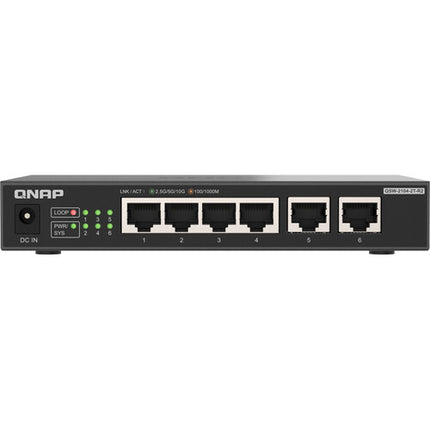 QNAP QSW-2104-2T-R2 Switch de Red No Gestionado 6 Puertos 2x10G 4x2.5G