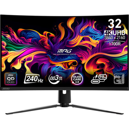 MSI MPG 321CURX Monitor Curvo Gaming 31.5" 4K UHD 240 Hz HDR OLED