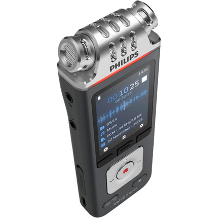 Philips DVT6115 VoiceTracer Grabadora de Audio 24-Bit 96kHz 36 Horas Batería